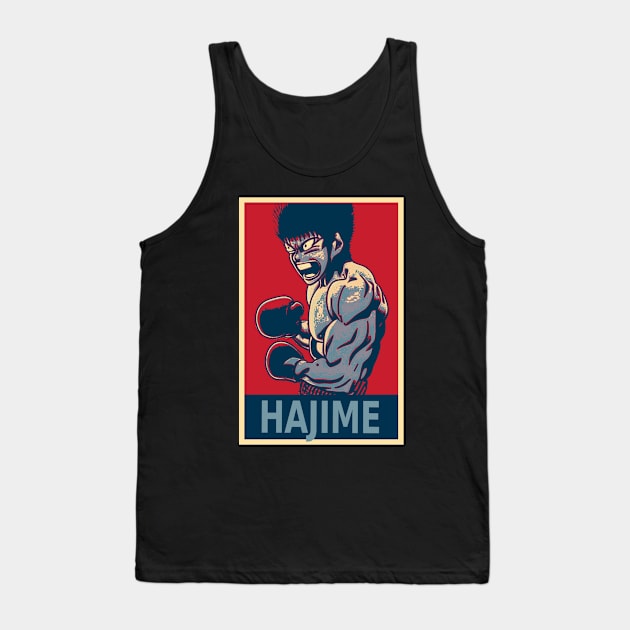 Hajime No Ippo Boxing Anime Tank Top by DesignArchitect